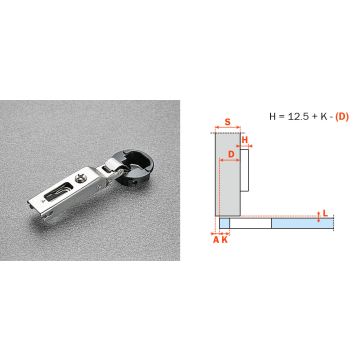 Glass Hinge – SALICE Series 200 94° Full Overlay C2C7A39